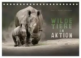 CALVENDO / Schmidbauer |  WILDE TIERE IN AKTION (Tischkalender 2025 DIN A5 quer), CALVENDO Monatskalender | Sonstiges |  Sack Fachmedien