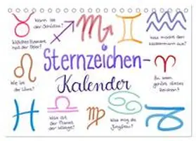 CALVENDO / Kleinhans - Kritzelfee |  Sternzeichen-Kalender (Tischkalender 2025 DIN A5 quer), CALVENDO Monatskalender | Sonstiges |  Sack Fachmedien