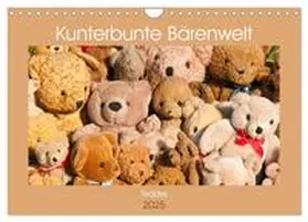 CALVENDO / Bölts |  Kunterbunte Bärenwelt - Teddys (Wandkalender 2025 DIN A4 quer), CALVENDO Monatskalender | Sonstiges |  Sack Fachmedien