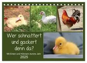 CALVENDO / Löwer |  Wer gackert und schnattert denn da? Mit Enten und Hühnern durchs Jahr (Tischkalender 2025 DIN A5 quer), CALVENDO Monatskalender | Sonstiges |  Sack Fachmedien