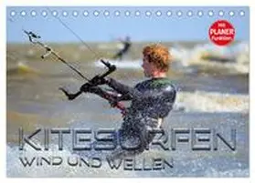 CALVENDO / Bleicher |  Kitesurfen - Wind und Wellen (Tischkalender 2025 DIN A5 quer), CALVENDO Monatskalender | Sonstiges |  Sack Fachmedien