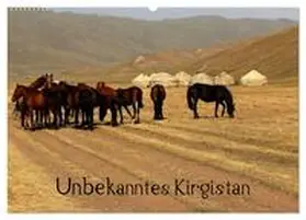 CALVENDO / Becker |  Unbekanntes Kirgistan (Wandkalender 2025 DIN A2 quer), CALVENDO Monatskalender | Sonstiges |  Sack Fachmedien