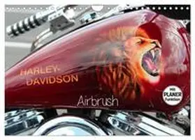 CALVENDO / Brix - Studio Brix |  Harley Davidson - Airbrush (Wandkalender 2025 DIN A4 quer), CALVENDO Monatskalender | Sonstiges |  Sack Fachmedien