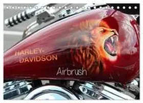 CALVENDO / Brix - Studio Brix |  Harley Davidson - Airbrush (Tischkalender 2025 DIN A5 quer), CALVENDO Monatskalender | Sonstiges |  Sack Fachmedien