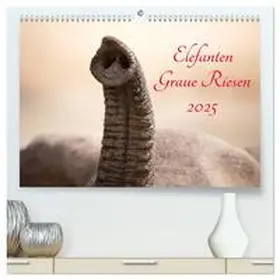 CALVENDO / und Holger Karius |  Elefanten - Graue Riesen (hochwertiger Premium Wandkalender 2025 DIN A2 quer), Kunstdruck in Hochglanz | Sonstiges |  Sack Fachmedien