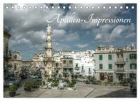 CALVENDO / Weiß |  Apulien – Impressionen (Tischkalender 2025 DIN A5 quer), CALVENDO Monatskalender | Sonstiges |  Sack Fachmedien
