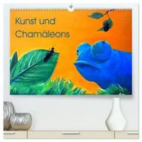 CALVENDO / Knyssok |  Kunst und Chamäleons (hochwertiger Premium Wandkalender 2025 DIN A2 quer), Kunstdruck in Hochglanz | Sonstiges |  Sack Fachmedien
