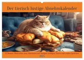 CALVENDO / Rübsamen |  Der tierisch lustige Abnehmkalender (Wandkalender 2025 DIN A2 quer), CALVENDO Monatskalender | Sonstiges |  Sack Fachmedien