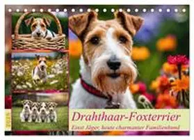 CALVENDO / Kleemann |  Drahthaar-Foxterrier (Tischkalender 2025 DIN A5 quer), CALVENDO Monatskalender | Sonstiges |  Sack Fachmedien