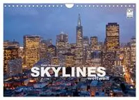 CALVENDO / Schickert | Skylines weltweit (Wandkalender 2025 DIN A4 quer), CALVENDO Monatskalender | Sonstiges | 978-3-435-71561-9 | www.sack.de