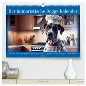 CALVENDO / Rübsamen |  Der humoristische Dogge Kalender (hochwertiger Premium Wandkalender 2025 DIN A2 quer), Kunstdruck in Hochglanz | Sonstiges |  Sack Fachmedien