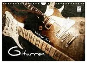 CALVENDO / Bleicher |  GITARREN Vintage Art (Wandkalender 2025 DIN A4 quer), CALVENDO Monatskalender | Sonstiges |  Sack Fachmedien