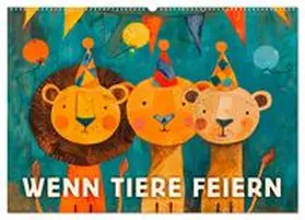 CALVENDO / Krätschmer |  Wenn Tiere feiern (Wandkalender 2025 DIN A2 quer), CALVENDO Monatskalender | Sonstiges |  Sack Fachmedien