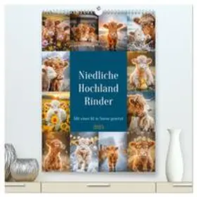 CALVENDO / Gierok-Latniak |  Niedliche Hochland Rinder (hochwertiger Premium Wandkalender 2025 DIN A2 hoch), Kunstdruck in Hochglanz | Sonstiges |  Sack Fachmedien