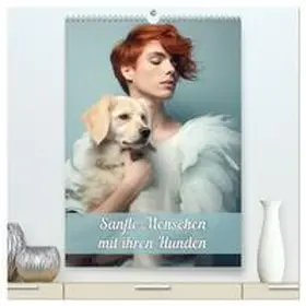 CALVENDO / Brunner-Klaus |  Sanfte Menschen mit ihren Hunden (hochwertiger Premium Wandkalender 2025 DIN A2 hoch), Kunstdruck in Hochglanz | Sonstiges |  Sack Fachmedien