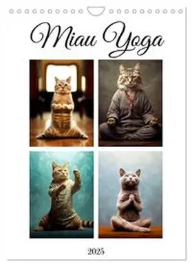 CALVENDO / Jaszke JBJart |  Miau Yoga (Wandkalender 2025 DIN A4 hoch), CALVENDO Monatskalender | Sonstiges |  Sack Fachmedien
