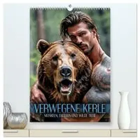CALVENDO / Utz |  Verwegene Kerle - Muskeln, Tattoos und wilde Tiere (hochwertiger Premium Wandkalender 2025 DIN A2 hoch), Kunstdruck in Hochglanz | Sonstiges |  Sack Fachmedien