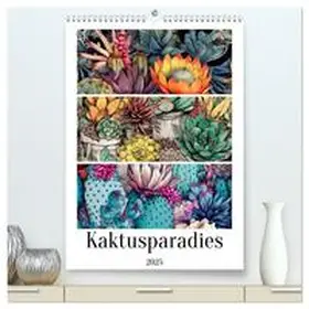 CALVENDO / Jaszke JBJart |  Kaktusparadies (hochwertiger Premium Wandkalender 2025 DIN A2 hoch), Kunstdruck in Hochglanz | Sonstiges |  Sack Fachmedien