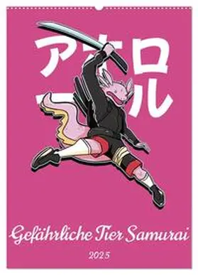 CALVENDO / Schmidt |  Gefährliche Tier Samurai (Wandkalender 2025 DIN A2 hoch), CALVENDO Monatskalender | Sonstiges |  Sack Fachmedien