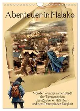 CALVENDO / Feix | Abenteuer in Malako (Wandkalender 2025 DIN A4 hoch), CALVENDO Monatskalender | Sonstiges | 978-3-435-86400-3 | www.sack.de
