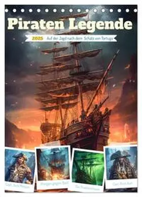CALVENDO / Gierok-Latniak |  Piraten Legende (Tischkalender 2025 DIN A5 hoch), CALVENDO Monatskalender | Sonstiges |  Sack Fachmedien