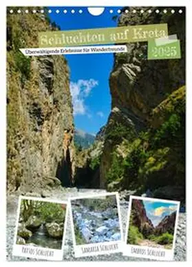 CALVENDO / Kleemann |  Schluchten auf Kreta (Wandkalender 2025 DIN A4 hoch), CALVENDO Monatskalender | Sonstiges |  Sack Fachmedien