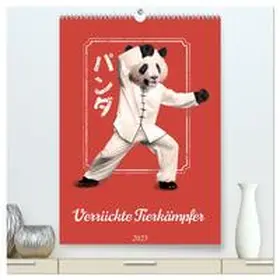 CALVENDO / Schmidt |  Verrückte Tier Kämpfer (hochwertiger Premium Wandkalender 2025 DIN A2 hoch), Kunstdruck in Hochglanz | Sonstiges |  Sack Fachmedien