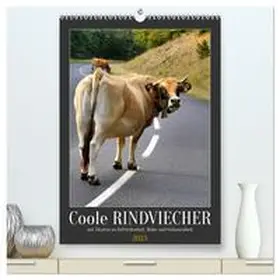 CALVENDO / Löwer |  Coole Rindviecher (hochwertiger Premium Wandkalender 2025 DIN A2 hoch), Kunstdruck in Hochglanz | Sonstiges |  Sack Fachmedien