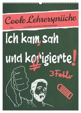 CALVENDO / Löwer | Coole Lehrersprüche (Wandkalender 2025 DIN A2 hoch), CALVENDO Monatskalender | Sonstiges | 978-3-435-90252-1 | www.sack.de