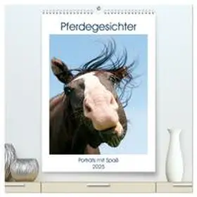 CALVENDO / Bölts |  Pferdegesichter - Porträts mit Spaß (hochwertiger Premium Wandkalender 2025 DIN A2 hoch), Kunstdruck in Hochglanz | Sonstiges |  Sack Fachmedien