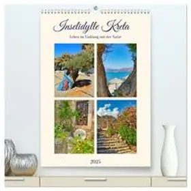CALVENDO / Kleemann |  Inselidylle Kreta (hochwertiger Premium Wandkalender 2025 DIN A2 hoch), Kunstdruck in Hochglanz | Sonstiges |  Sack Fachmedien