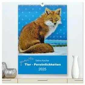 CALVENDO / Koschier |  gemalte Tier-Persönlichkeiten (hochwertiger Premium Wandkalender 2025 DIN A2 hoch), Kunstdruck in Hochglanz | Sonstiges |  Sack Fachmedien