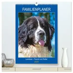 CALVENDO / Starick |  Familienplaner Landseer - Freund und Retter (hochwertiger Premium Wandkalender 2025 DIN A2 hoch), Kunstdruck in Hochglanz | Sonstiges |  Sack Fachmedien