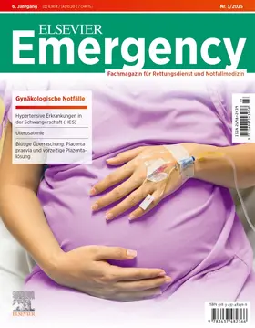 Flake / Gollwitzer / Grusnick |  ELSEVIER Emergency.  Gynäkologische Notfälle. 3/2025: Fachmagazin für Rettungsdienst und Notfallmedizin | Buch |  Sack Fachmedien