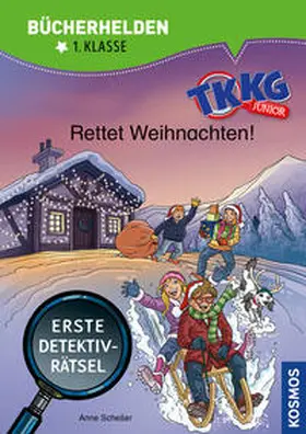 Scheller / Vogel |  TKKG Junior, Bücherhelden 1. Klasse, Rettet Weihnachten! | Buch |  Sack Fachmedien