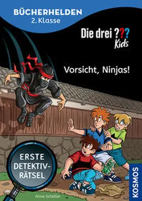 Scheller |  Die drei ??? Kids, Bücherhelden 2. Klasse, Vorsicht, Ninjas! | Buch |  Sack Fachmedien
