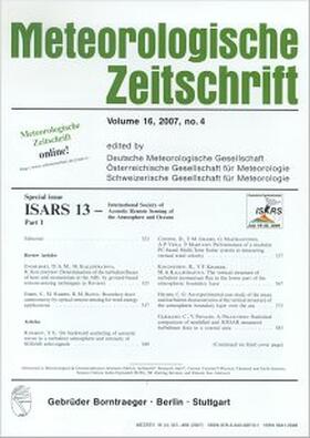 Emeis |  Special issue ISARS 13 - International Society of Acoustic Remote Sensing of the Atmosphere and Oceans, Part I | Buch |  Sack Fachmedien