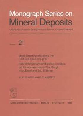Aref / Mourad / Amstutz |  Lead-zinc deposits along the Red Sea coast of Egypt | Buch |  Sack Fachmedien