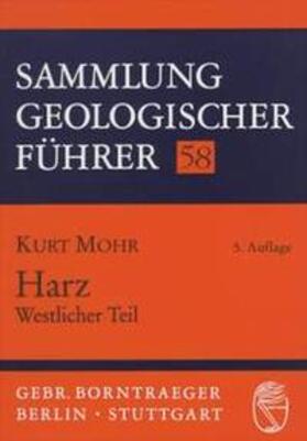 Mohr | Harz, Westlicher Teil | Buch | 978-3-443-15071-6 | sack.de
