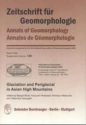 Böse / Hirakawa / Matsuoka |  Glaciation and Periglacial in Asian High Mountains | Buch |  Sack Fachmedien