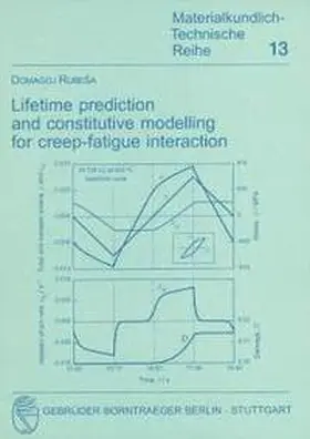 Rubesa |  Lifetime prediction and constitutive modelling for creep-fatique interaction | Buch |  Sack Fachmedien