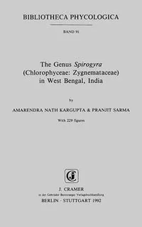 Kargupta / Sarma |  The Genus Spirogyra (Chlorophyceae: Zygnemataceae) in West Bengal, India | Buch |  Sack Fachmedien