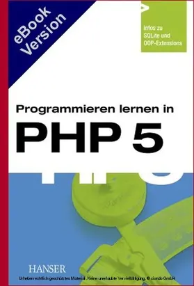 Krause |  Programmieren lernen in PHP 5 | eBook | Sack Fachmedien