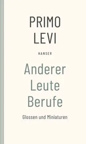 Levi |  Anderer Leute Berufe | Buch |  Sack Fachmedien