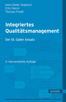 Seghezzi / Fahrni / Friedli | Integriertes Qualitätsmanagement | E-Book | sack.de