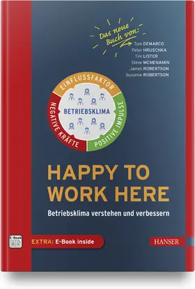 DeMarco / Hruschka / Lister | Happy to work here | Medienkombination | 978-3-446-46872-6 | sack.de