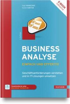 Hanschke / Goetze | Business-Analyse - einfach und effektiv | Medienkombination | 978-3-446-47396-6 | sack.de