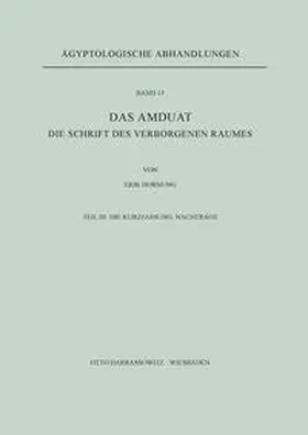 Hornung | Das Amduat | Buch | 978-3-447-00059-8 | sack.de