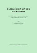Ullmann |  Untersuchungen zur Ragazpoesie | Buch |  Sack Fachmedien