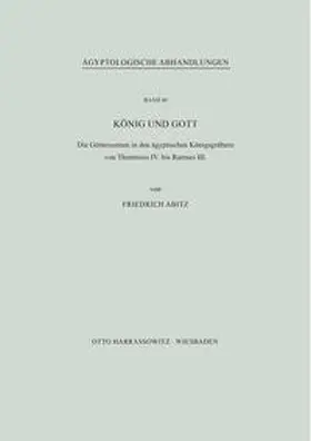 Abitz | König und Gott | Buch | 978-3-447-02334-4 | www.sack.de